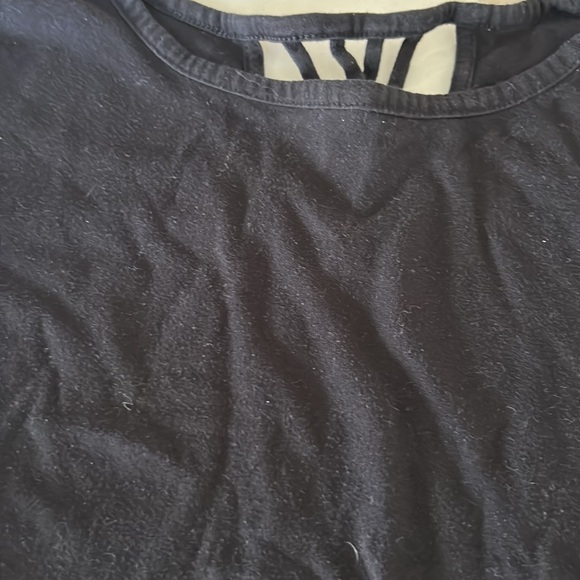 Old Navy Girls Softest Tee Black Crisscross Back – Size XL (14) - Picture 3 of 5